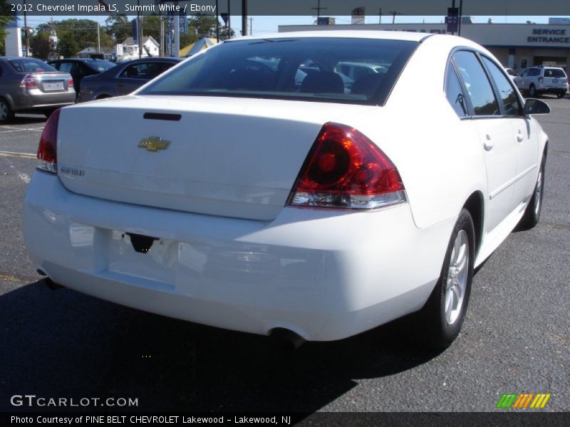 Summit White / Ebony 2012 Chevrolet Impala LS