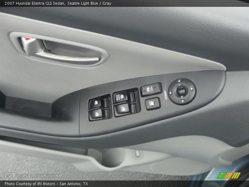 Seattle Light Blue / Gray 2007 Hyundai Elantra GLS Sedan