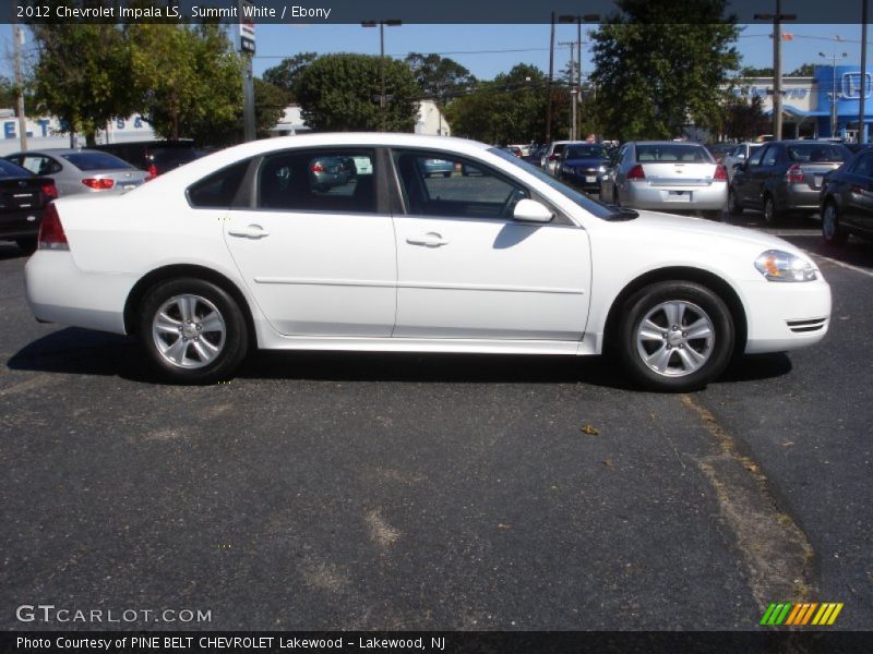 Summit White / Ebony 2012 Chevrolet Impala LS