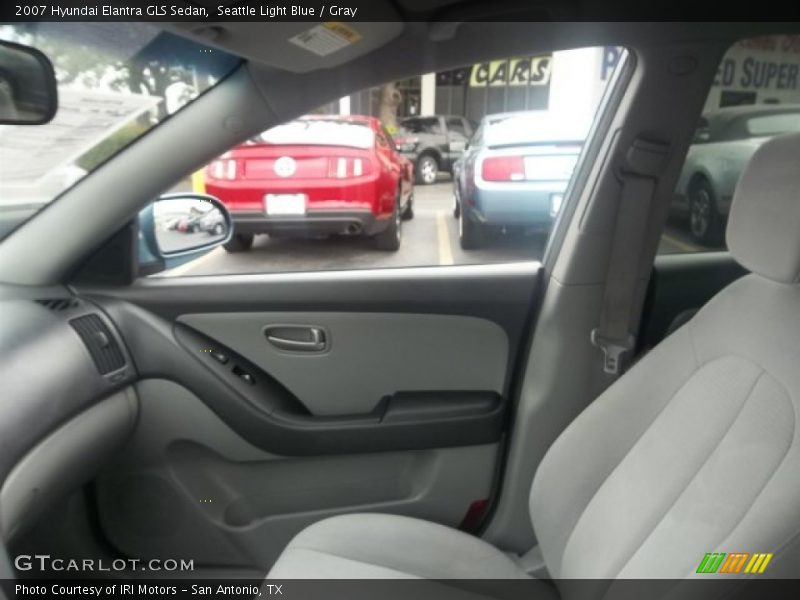 Seattle Light Blue / Gray 2007 Hyundai Elantra GLS Sedan
