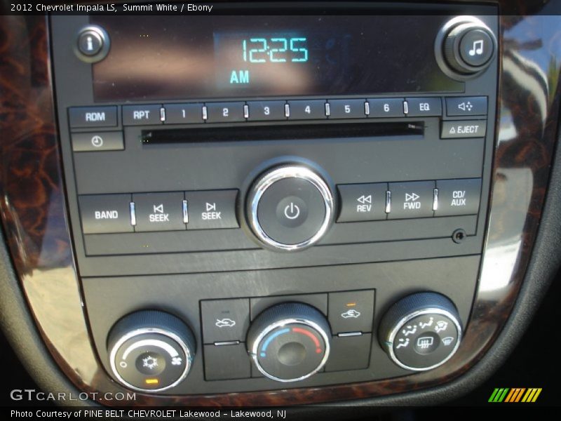 Summit White / Ebony 2012 Chevrolet Impala LS