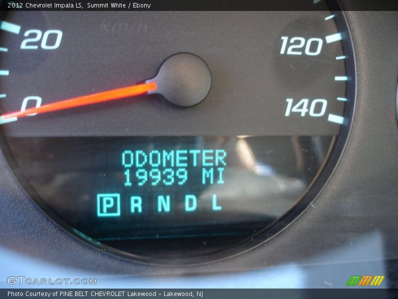 Summit White / Ebony 2012 Chevrolet Impala LS
