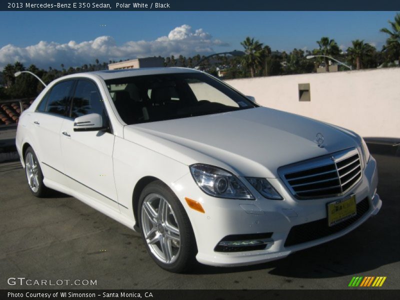 Polar White / Black 2013 Mercedes-Benz E 350 Sedan