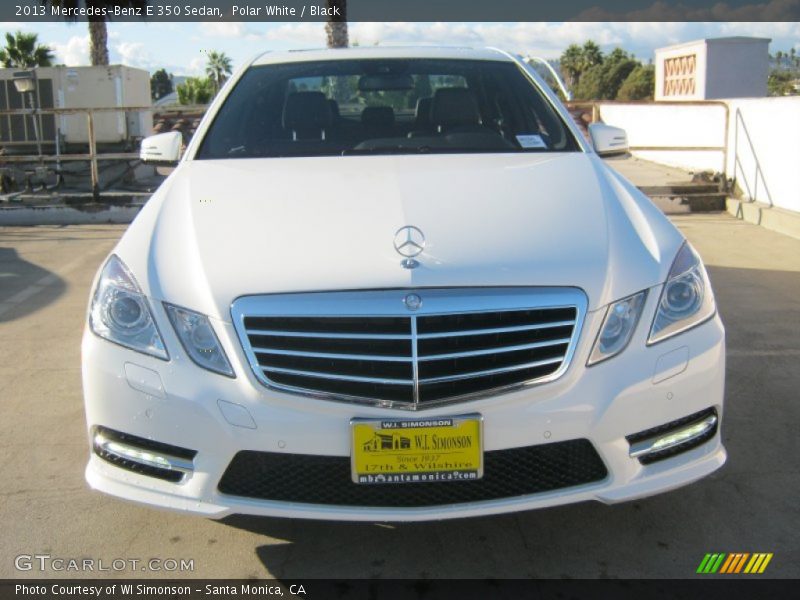 Polar White / Black 2013 Mercedes-Benz E 350 Sedan