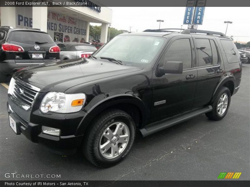 Black / Black/Stone 2008 Ford Explorer XLT