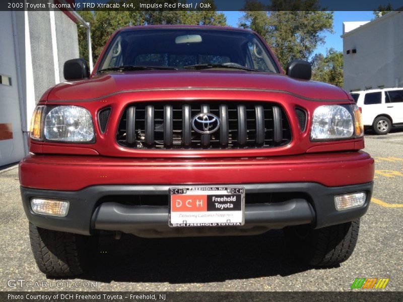 Impulse Red Pearl / Oak 2003 Toyota Tacoma V6 TRD Xtracab 4x4