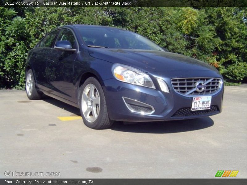 Caspian Blue Metallic / Off Black/Anthracite Black 2012 Volvo S60 T5