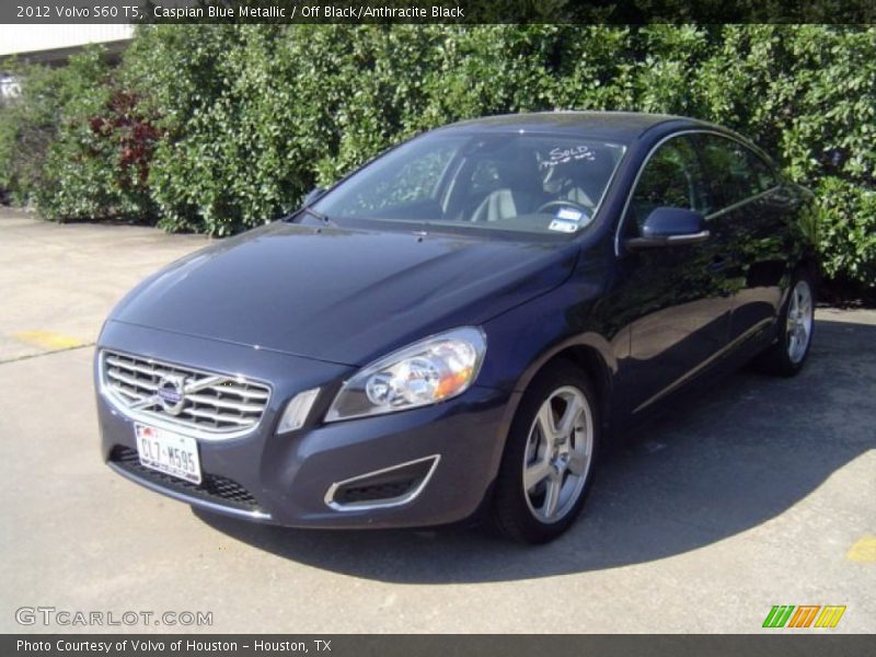 Caspian Blue Metallic / Off Black/Anthracite Black 2012 Volvo S60 T5