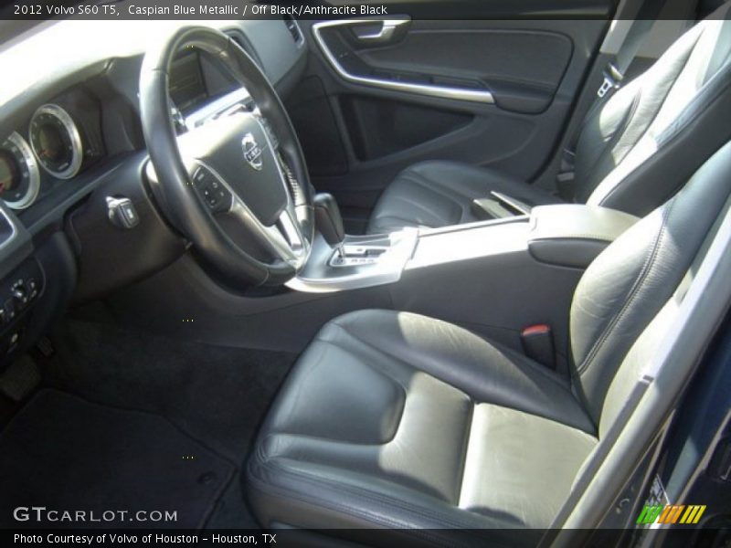 Caspian Blue Metallic / Off Black/Anthracite Black 2012 Volvo S60 T5