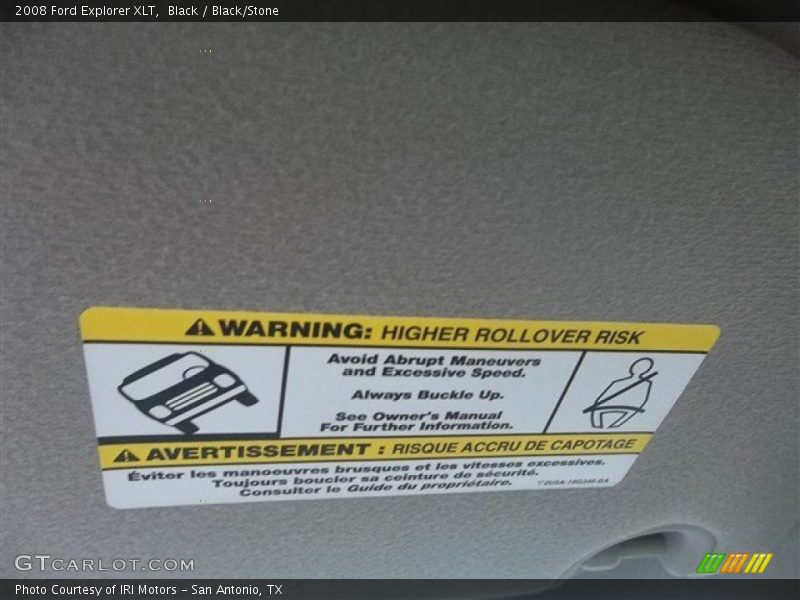 Black / Black/Stone 2008 Ford Explorer XLT