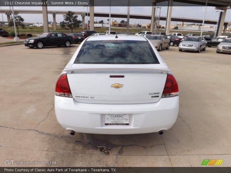 Summit White / Ebony 2012 Chevrolet Impala LT
