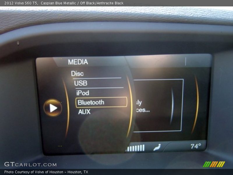 Caspian Blue Metallic / Off Black/Anthracite Black 2012 Volvo S60 T5