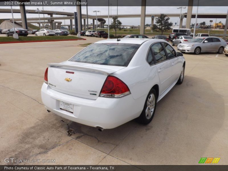 Summit White / Ebony 2012 Chevrolet Impala LT