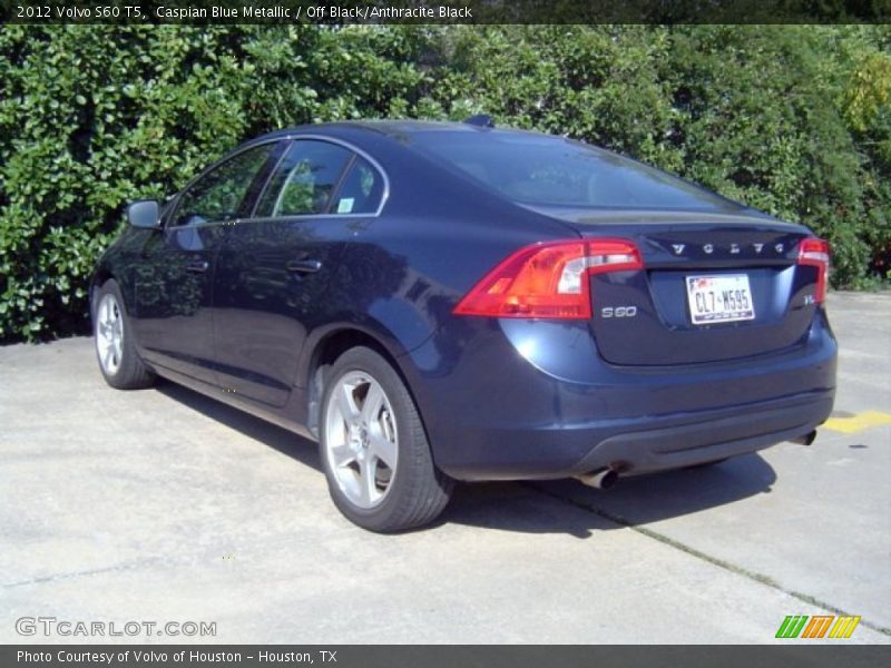 Caspian Blue Metallic / Off Black/Anthracite Black 2012 Volvo S60 T5
