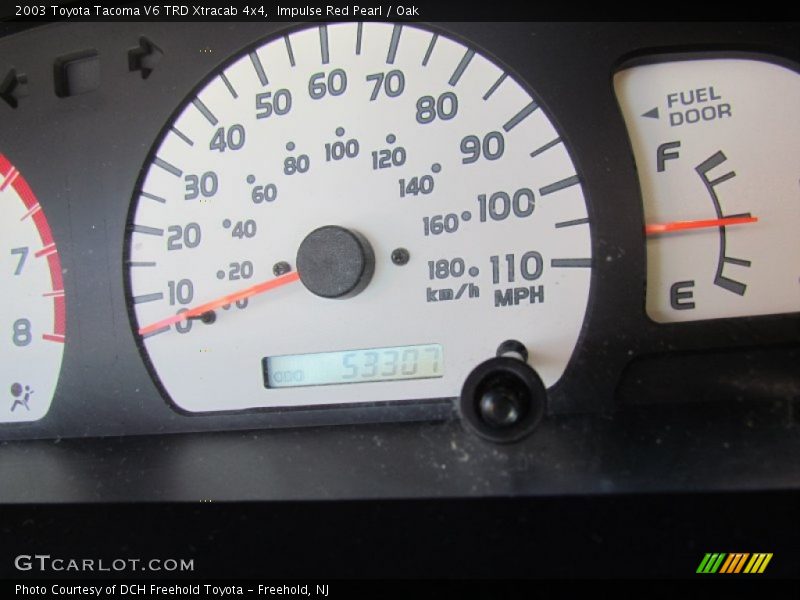 Impulse Red Pearl / Oak 2003 Toyota Tacoma V6 TRD Xtracab 4x4