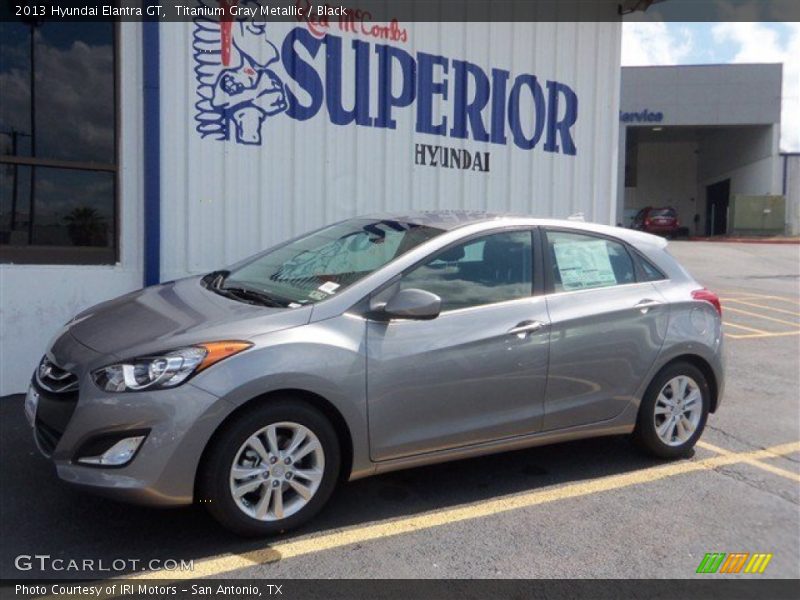 Titanium Gray Metallic / Black 2013 Hyundai Elantra GT