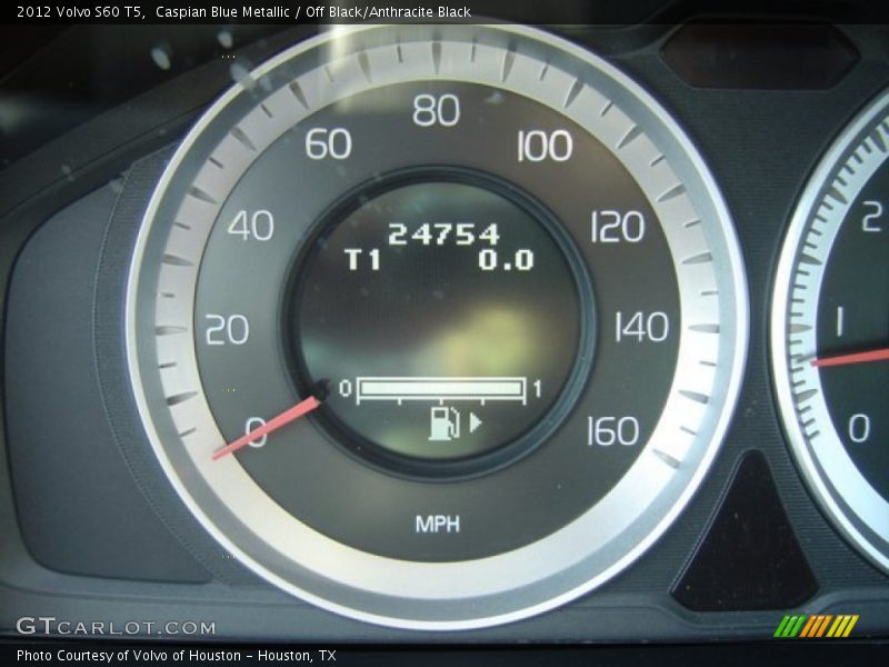 Caspian Blue Metallic / Off Black/Anthracite Black 2012 Volvo S60 T5