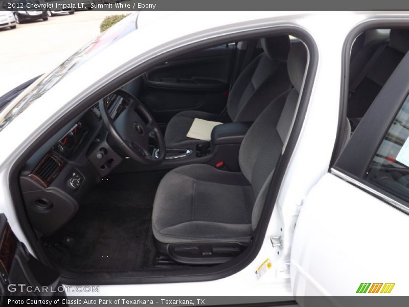 Summit White / Ebony 2012 Chevrolet Impala LT