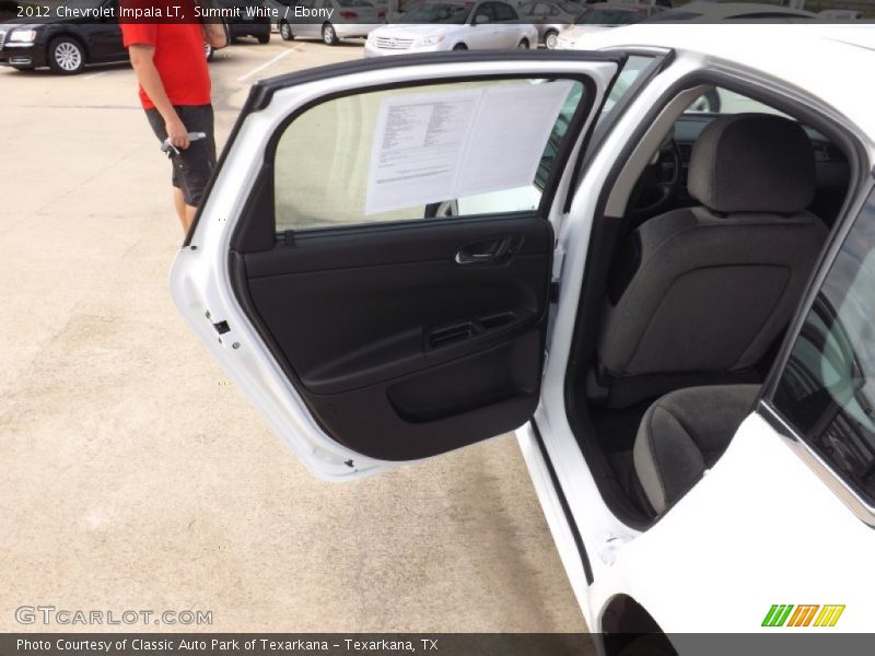 Summit White / Ebony 2012 Chevrolet Impala LT