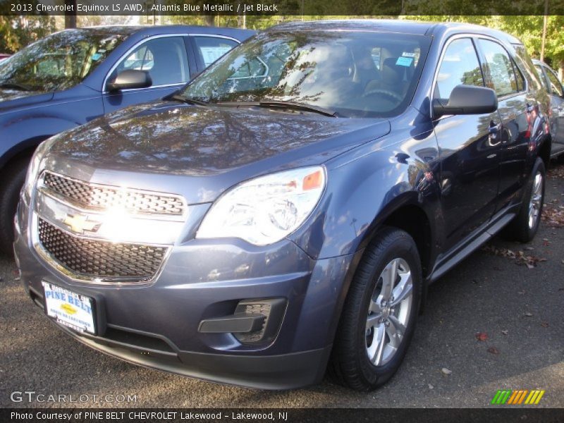 Atlantis Blue Metallic / Jet Black 2013 Chevrolet Equinox LS AWD