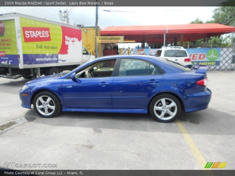 Lapis Blue Metallic / Beige 2004 Mazda MAZDA6 i Sport Sedan