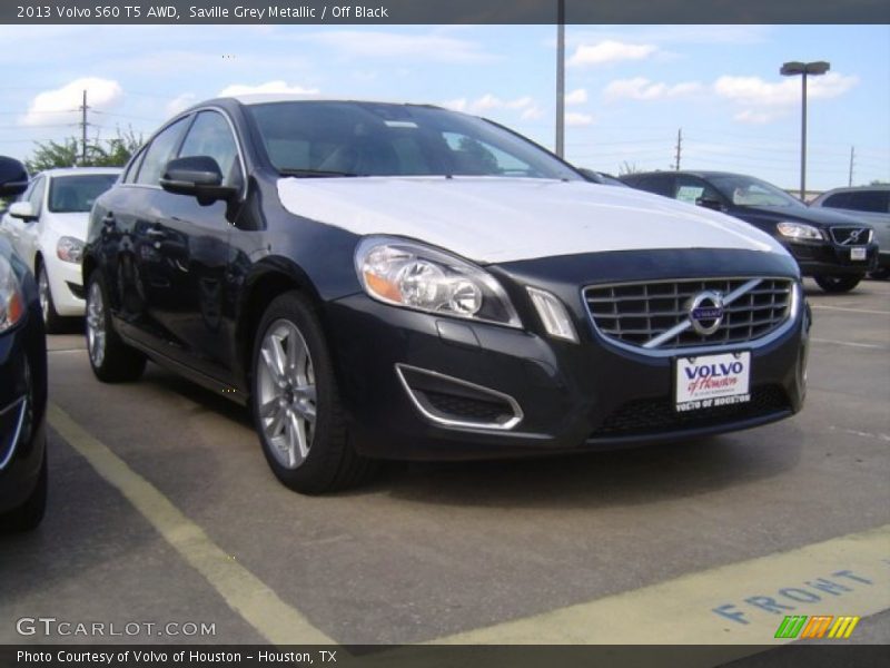 Saville Grey Metallic / Off Black 2013 Volvo S60 T5 AWD