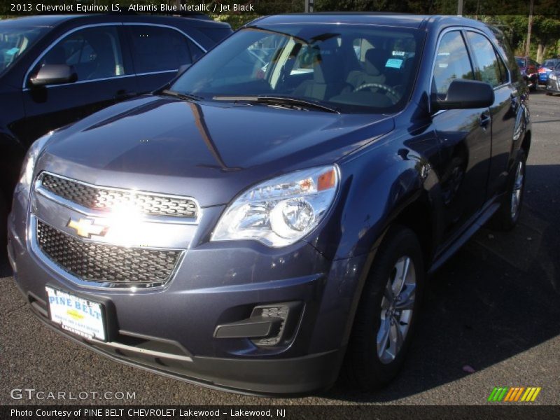Atlantis Blue Metallic / Jet Black 2013 Chevrolet Equinox LS