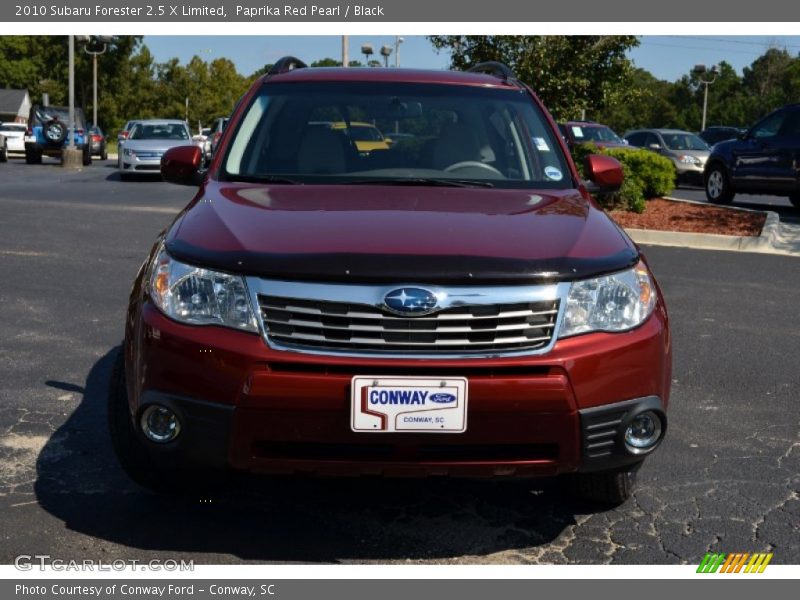 Paprika Red Pearl / Black 2010 Subaru Forester 2.5 X Limited