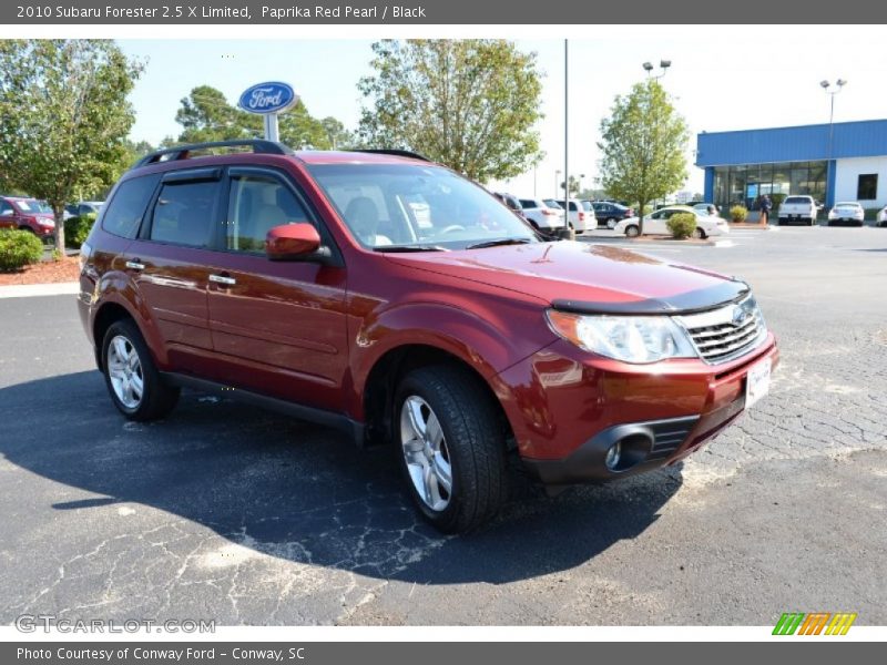 Paprika Red Pearl / Black 2010 Subaru Forester 2.5 X Limited
