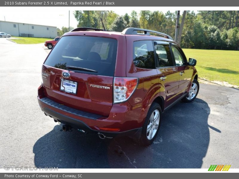 Paprika Red Pearl / Black 2010 Subaru Forester 2.5 X Limited