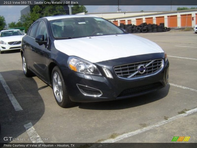 Saville Grey Metallic / Off Black 2013 Volvo S60 T5