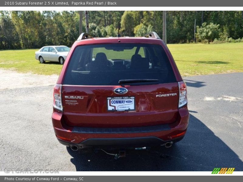 Paprika Red Pearl / Black 2010 Subaru Forester 2.5 X Limited