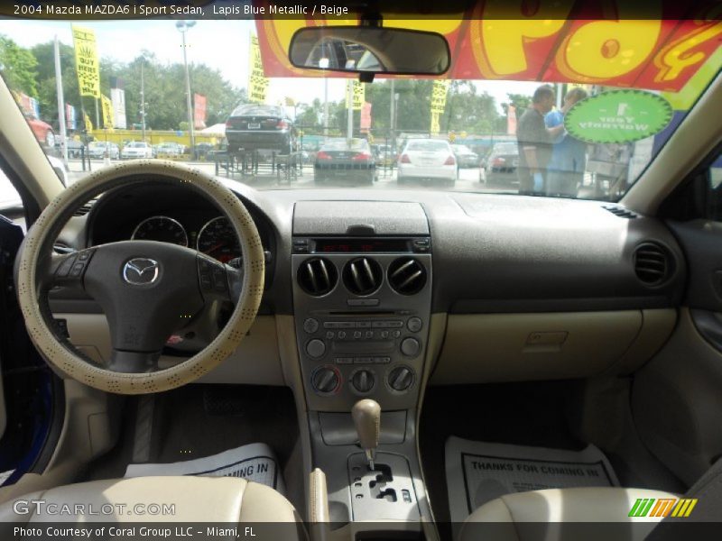 Lapis Blue Metallic / Beige 2004 Mazda MAZDA6 i Sport Sedan