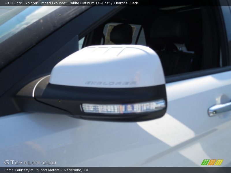 White Platinum Tri-Coat / Charcoal Black 2013 Ford Explorer Limited EcoBoost