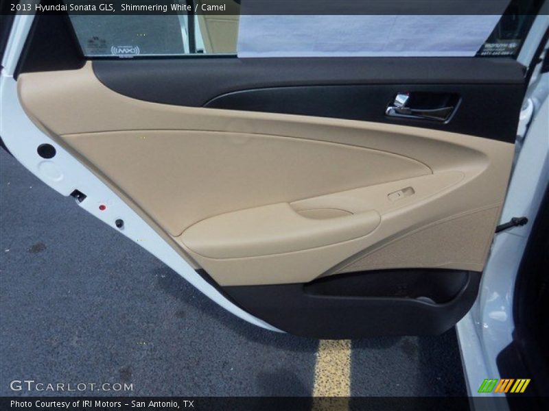 Shimmering White / Camel 2013 Hyundai Sonata GLS