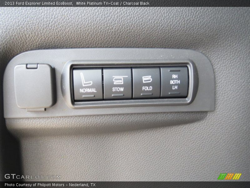 White Platinum Tri-Coat / Charcoal Black 2013 Ford Explorer Limited EcoBoost