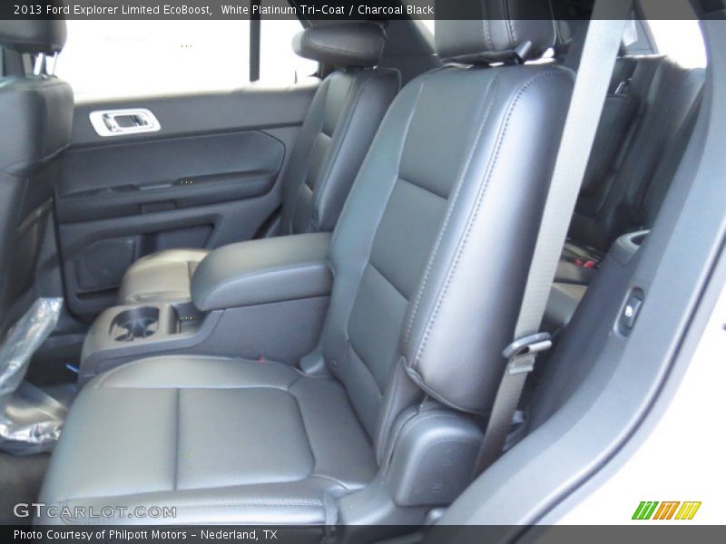 White Platinum Tri-Coat / Charcoal Black 2013 Ford Explorer Limited EcoBoost