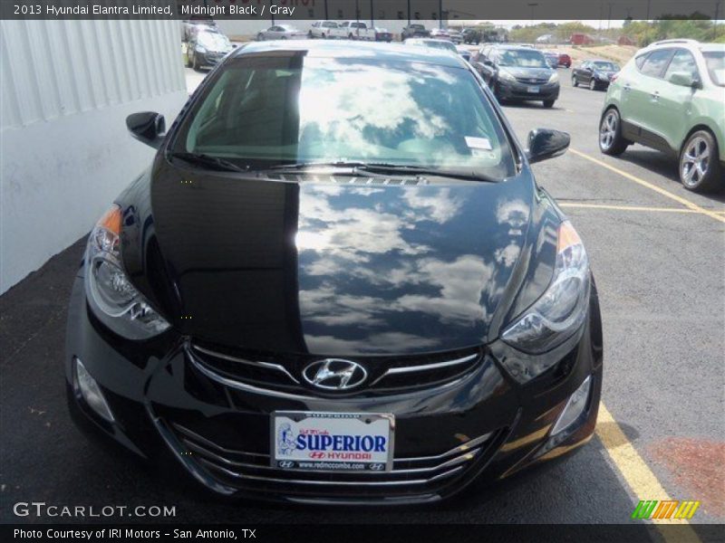 Midnight Black / Gray 2013 Hyundai Elantra Limited