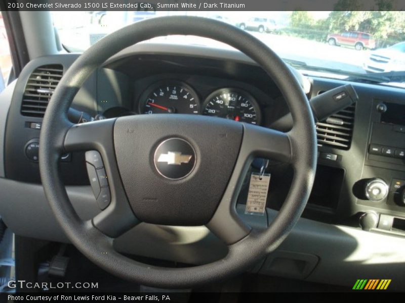 Summit White / Dark Titanium 2010 Chevrolet Silverado 1500 LS Extended Cab