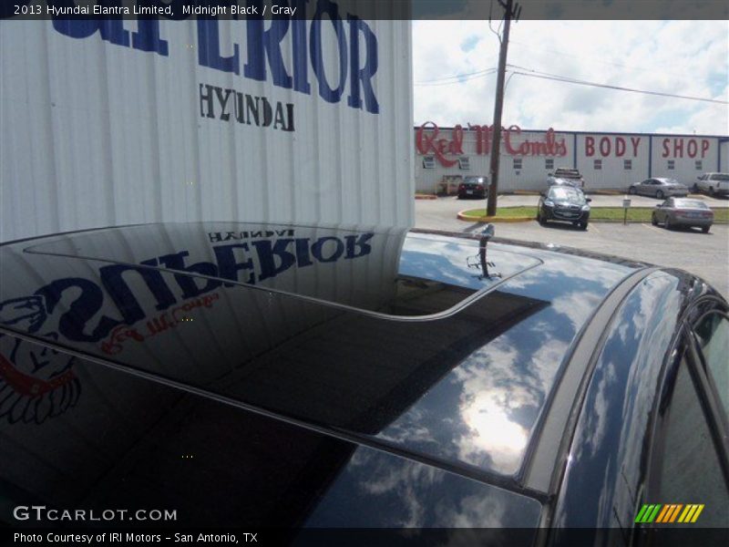 Midnight Black / Gray 2013 Hyundai Elantra Limited