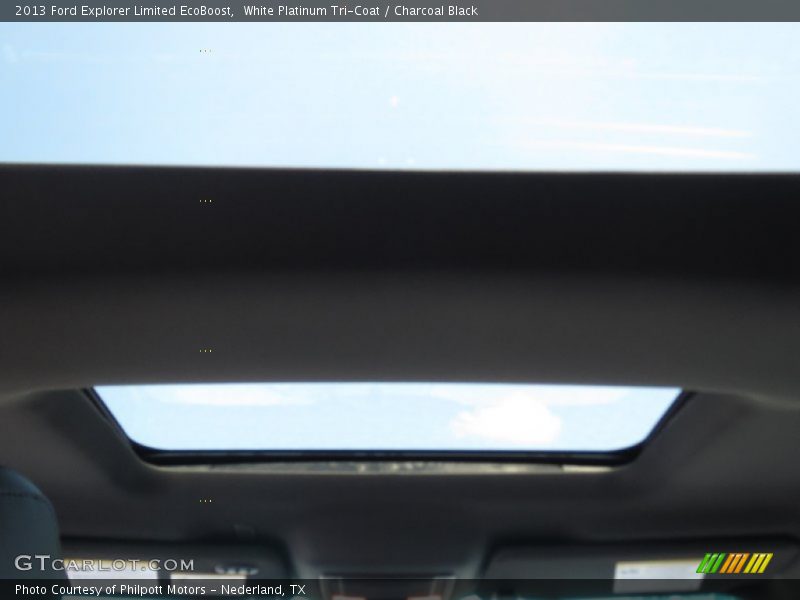 White Platinum Tri-Coat / Charcoal Black 2013 Ford Explorer Limited EcoBoost