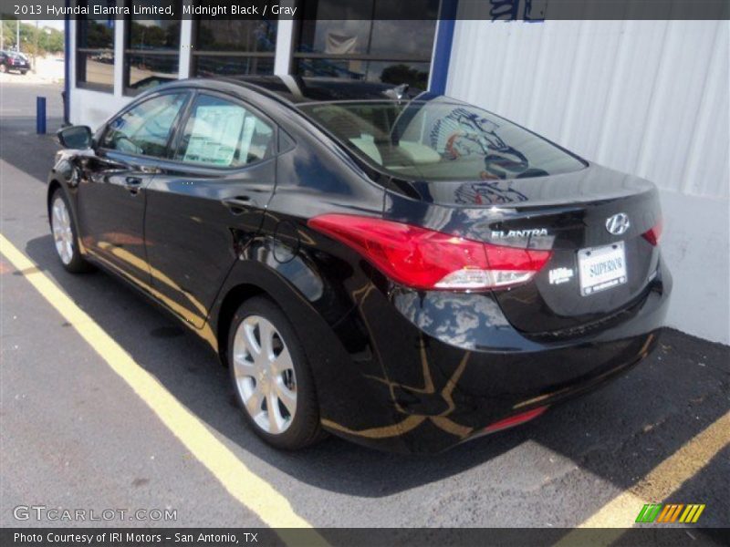 Midnight Black / Gray 2013 Hyundai Elantra Limited