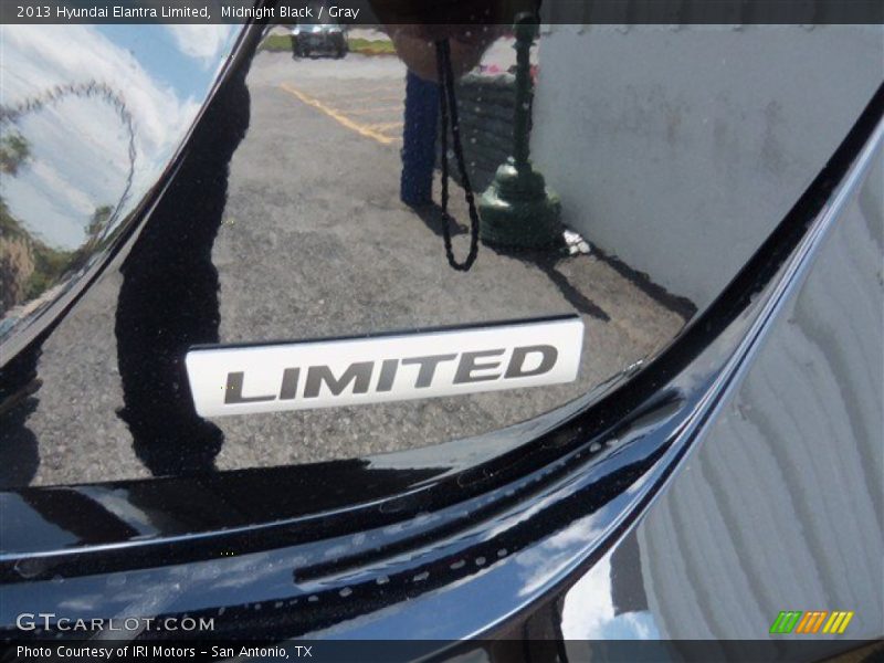 Midnight Black / Gray 2013 Hyundai Elantra Limited