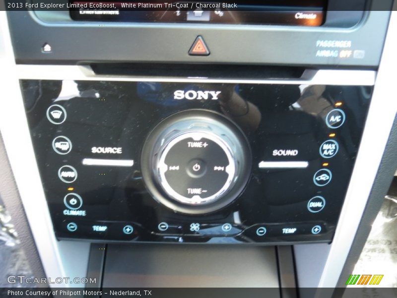 White Platinum Tri-Coat / Charcoal Black 2013 Ford Explorer Limited EcoBoost