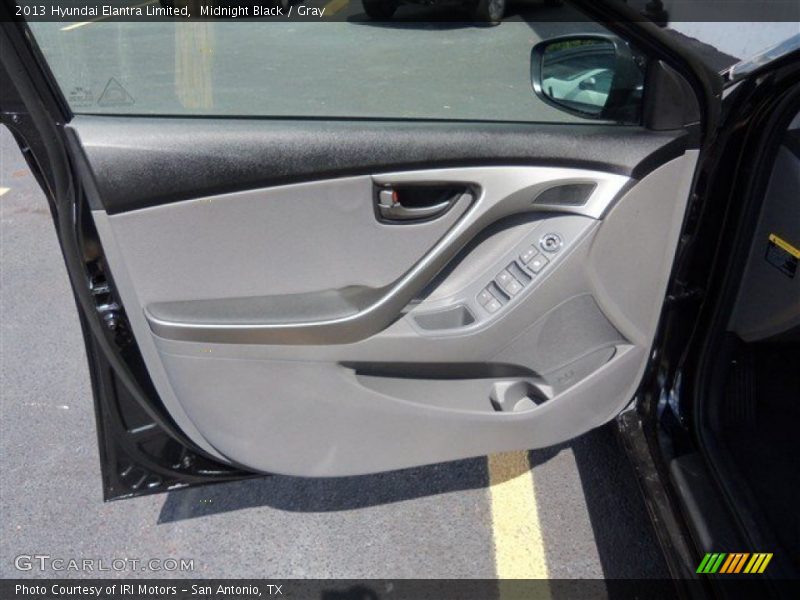 Midnight Black / Gray 2013 Hyundai Elantra Limited