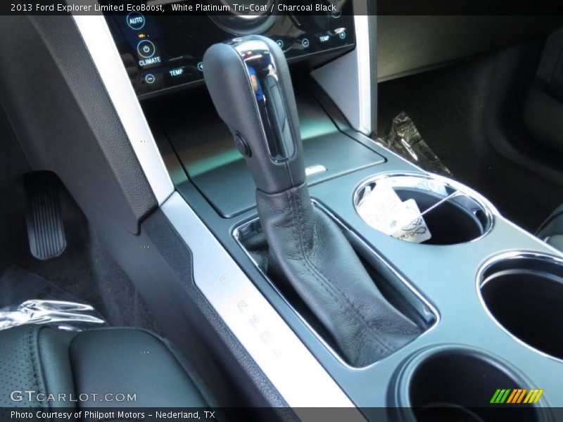 White Platinum Tri-Coat / Charcoal Black 2013 Ford Explorer Limited EcoBoost