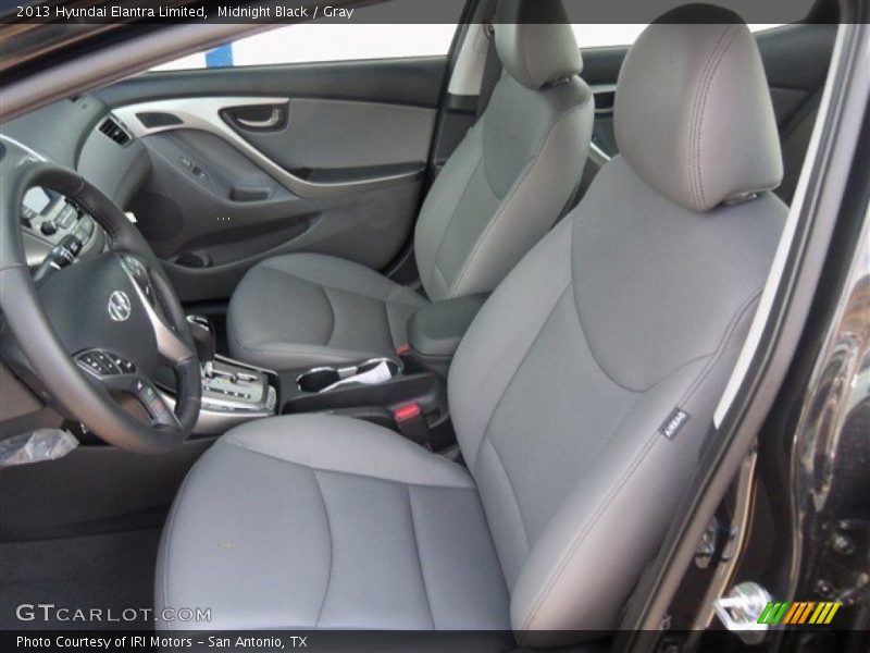 Midnight Black / Gray 2013 Hyundai Elantra Limited