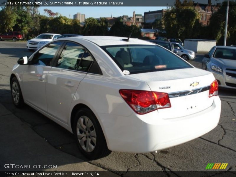 Summit White / Jet Black/Medium Titanium 2012 Chevrolet Cruze LS