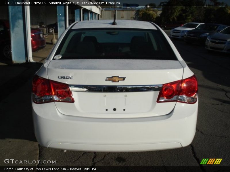 Summit White / Jet Black/Medium Titanium 2012 Chevrolet Cruze LS