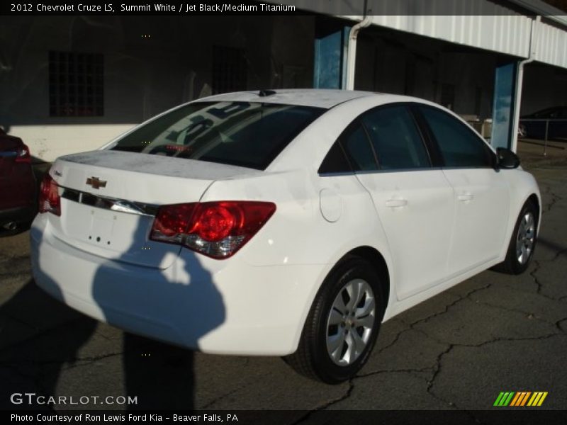 Summit White / Jet Black/Medium Titanium 2012 Chevrolet Cruze LS